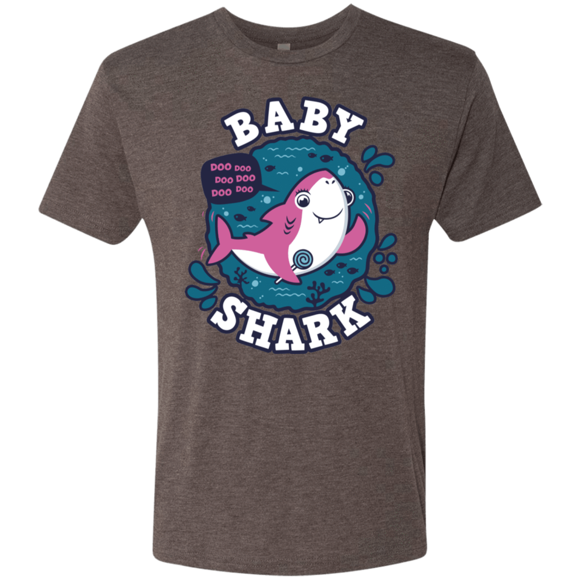 T-Shirts Macchiato / S Shark Family trazo - Baby Girl Men's Triblend T-Shirt