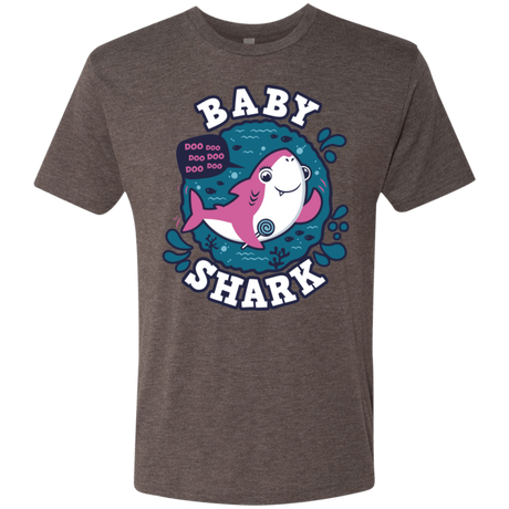 T-Shirts Macchiato / S Shark Family trazo - Baby Girl Men's Triblend T-Shirt