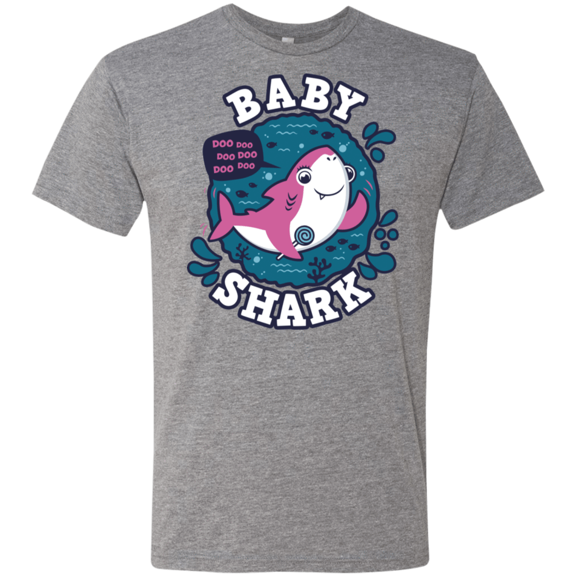 T-Shirts Premium Heather / S Shark Family trazo - Baby Girl Men's Triblend T-Shirt