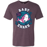 T-Shirts Vintage Purple / S Shark Family trazo - Baby Girl Men's Triblend T-Shirt