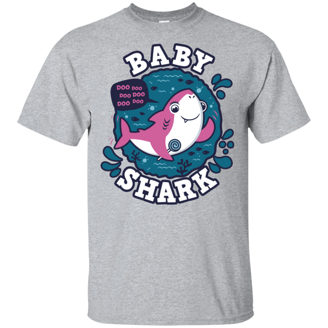 T-Shirts Sport Grey / S Shark Family trazo - Baby Girl T-Shirt