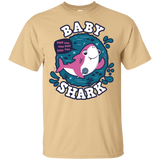 T-Shirts Vegas Gold / S Shark Family trazo - Baby Girl T-Shirt