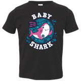 T-Shirts Black / 2T Shark Family trazo - Baby Girl Toddler Premium T-Shirt