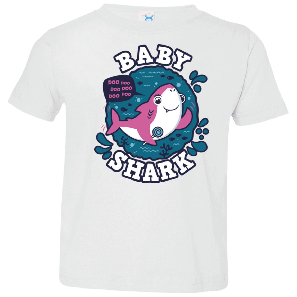 T-Shirts White / 2T Shark Family trazo - Baby Girl Toddler Premium T-Shirt