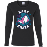 T-Shirts Black / S Shark Family trazo - Baby Girl Women's Long Sleeve T-Shirt