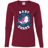 T-Shirts Cardinal / S Shark Family trazo - Baby Girl Women's Long Sleeve T-Shirt