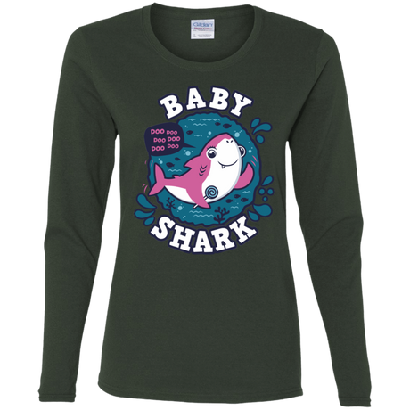 T-Shirts Forest / S Shark Family trazo - Baby Girl Women's Long Sleeve T-Shirt