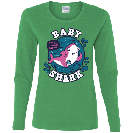 T-Shirts Irish Green / S Shark Family trazo - Baby Girl Women's Long Sleeve T-Shirt