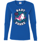 T-Shirts Royal / S Shark Family trazo - Baby Girl Women's Long Sleeve T-Shirt