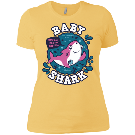 T-Shirts Banana Cream/ / X-Small Shark Family trazo - Baby Girl Women's Premium T-Shirt