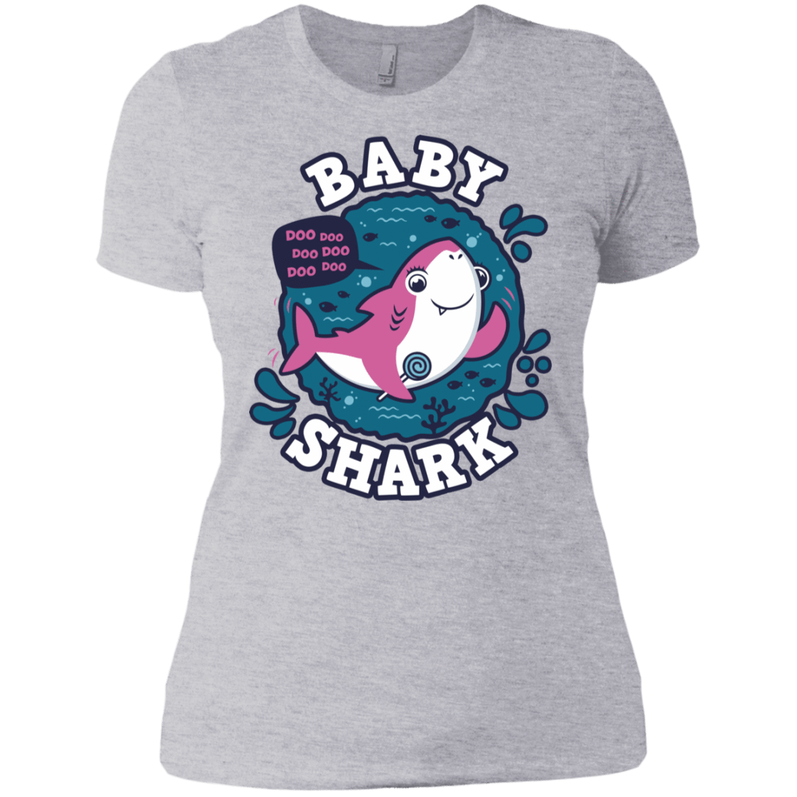 T-Shirts Heather Grey / X-Small Shark Family trazo - Baby Girl Women's Premium T-Shirt