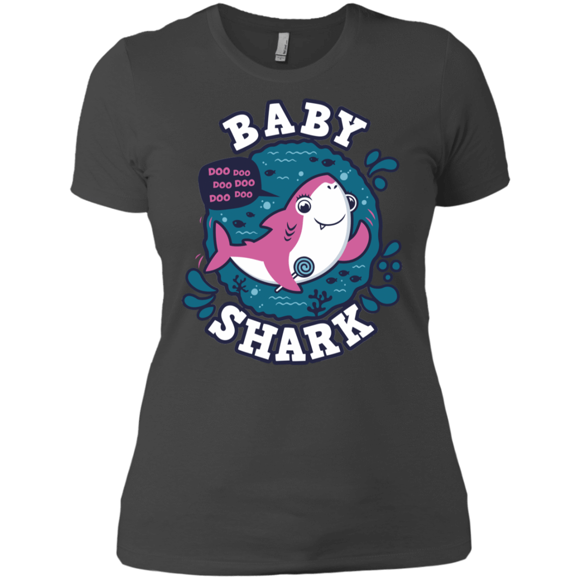 T-Shirts Heavy Metal / X-Small Shark Family trazo - Baby Girl Women's Premium T-Shirt