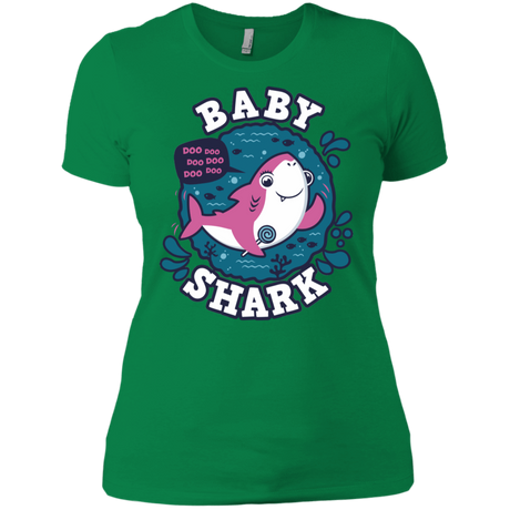 T-Shirts Kelly Green / X-Small Shark Family trazo - Baby Girl Women's Premium T-Shirt