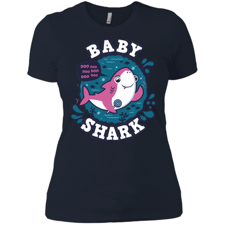 T-Shirts Midnight Navy / X-Small Shark Family trazo - Baby Girl Women's Premium T-Shirt