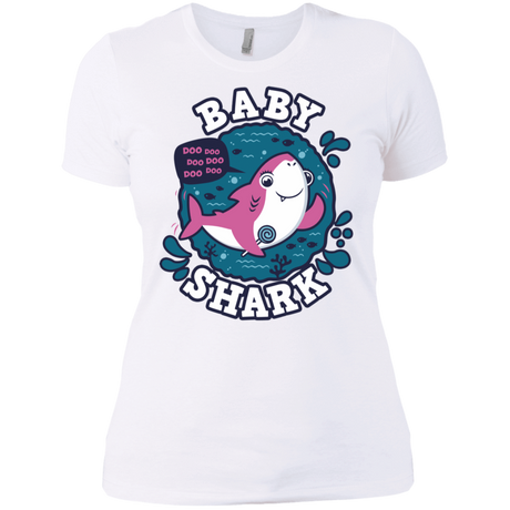 T-Shirts White / X-Small Shark Family trazo - Baby Girl Women's Premium T-Shirt