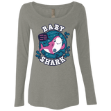 T-Shirts Venetian Grey / S Shark Family trazo - Baby Girl Women's Triblend Long Sleeve Shirt