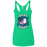 T-Shirts Envy / X-Small Shark Family trazo - Baby Girl Women's Triblend Racerback Tank