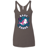 T-Shirts Macchiato / X-Small Shark Family trazo - Baby Girl Women's Triblend Racerback Tank