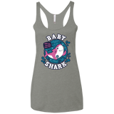 T-Shirts Venetian Grey / X-Small Shark Family trazo - Baby Girl Women's Triblend Racerback Tank