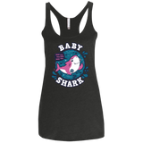 T-Shirts Vintage Black / X-Small Shark Family trazo - Baby Girl Women's Triblend Racerback Tank