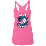 T-Shirts Vintage Pink / X-Small Shark Family trazo - Baby Girl Women's Triblend Racerback Tank
