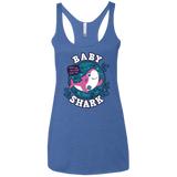 T-Shirts Vintage Royal / X-Small Shark Family trazo - Baby Girl Women's Triblend Racerback Tank