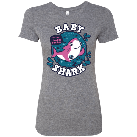 T-Shirts Premium Heather / S Shark Family trazo - Baby Girl Women's Triblend T-Shirt