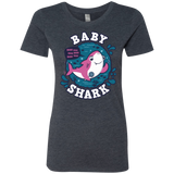 T-Shirts Vintage Navy / S Shark Family trazo - Baby Girl Women's Triblend T-Shirt