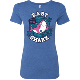 T-Shirts Vintage Royal / S Shark Family trazo - Baby Girl Women's Triblend T-Shirt