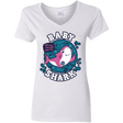 T-Shirts White / S Shark Family trazo - Baby Girl Women's V-Neck T-Shirt