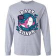 T-Shirts Sport Grey / YS Shark Family trazo - Baby Girl Youth Long Sleeve T-Shirt