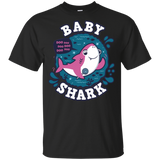 T-Shirts Black / YXS Shark Family trazo - Baby Girl Youth T-Shirt