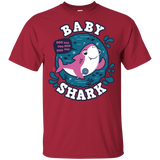 T-Shirts Cardinal / YXS Shark Family trazo - Baby Girl Youth T-Shirt