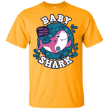 T-Shirts Gold / YXS Shark Family trazo - Baby Girl Youth T-Shirt