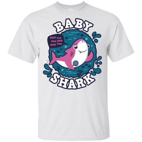 T-Shirts White / YXS Shark Family trazo - Baby Girl Youth T-Shirt