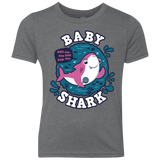 T-Shirts Premium Heather / YXS Shark Family trazo - Baby Girl Youth Triblend T-Shirt