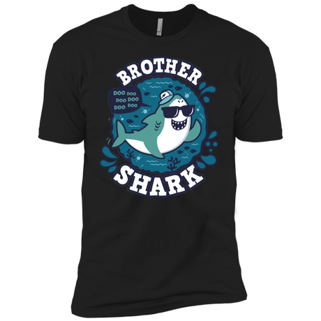 T-Shirts Black / YXS Shark Family trazo - Brother Boys Premium T-Shirt