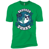 T-Shirts Kelly Green / YXS Shark Family trazo - Brother Boys Premium T-Shirt