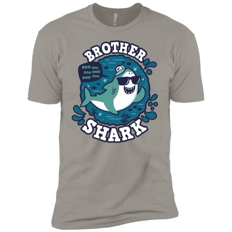 T-Shirts Light Grey / YXS Shark Family trazo - Brother Boys Premium T-Shirt