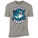 T-Shirts Light Grey / YXS Shark Family trazo - Brother Boys Premium T-Shirt