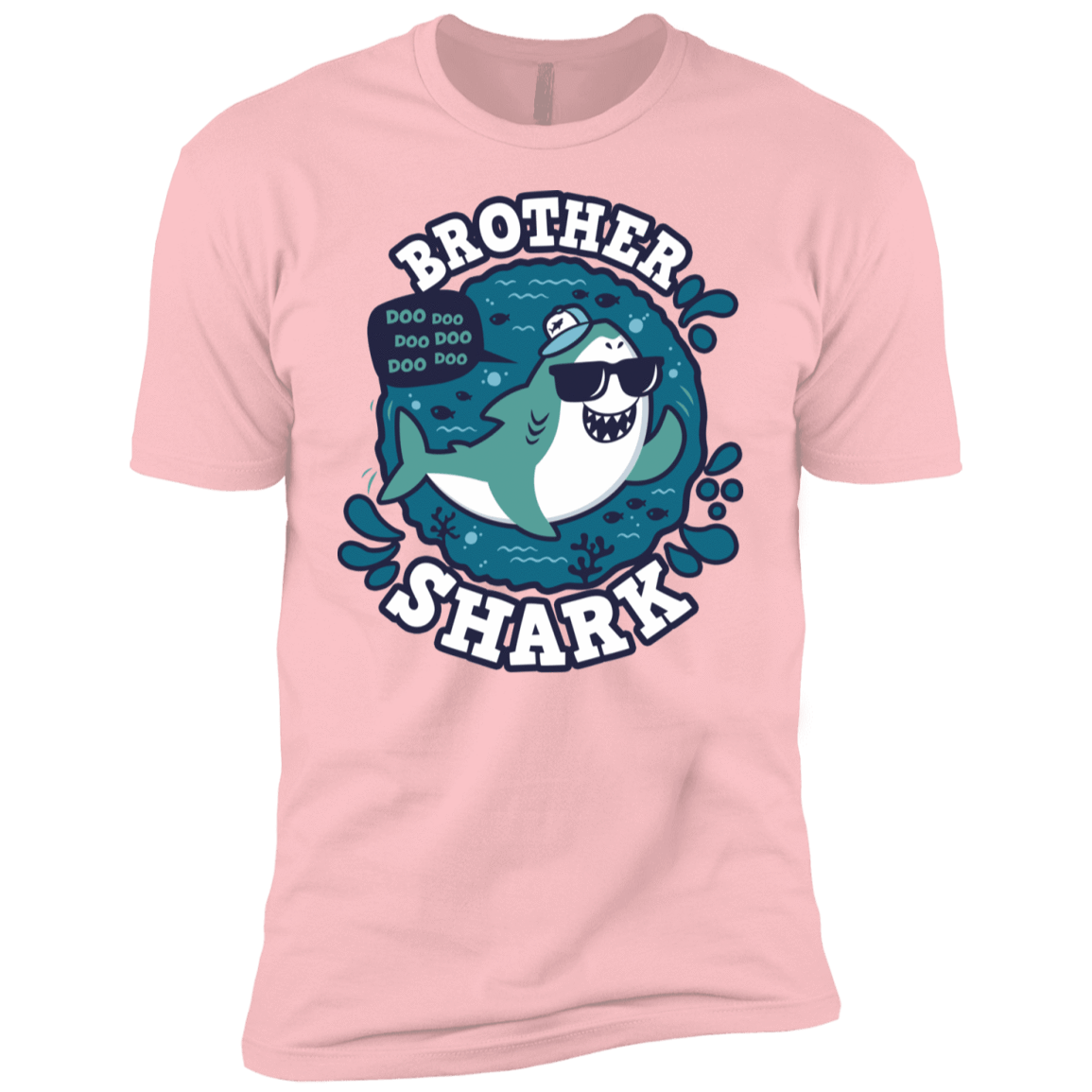 T-Shirts Light Pink / YXS Shark Family trazo - Brother Boys Premium T-Shirt