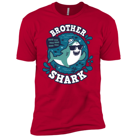 T-Shirts Red / YXS Shark Family trazo - Brother Boys Premium T-Shirt