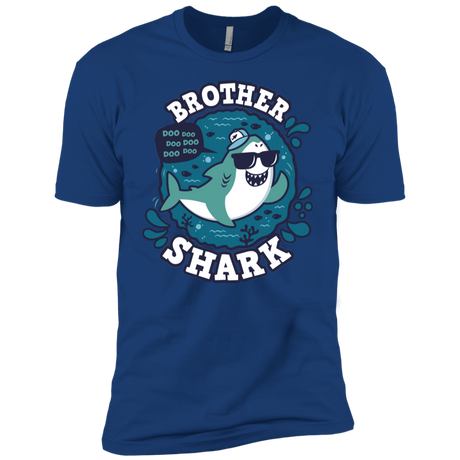 T-Shirts Royal / YXS Shark Family trazo - Brother Boys Premium T-Shirt