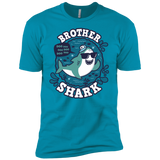 T-Shirts Turquoise / YXS Shark Family trazo - Brother Boys Premium T-Shirt