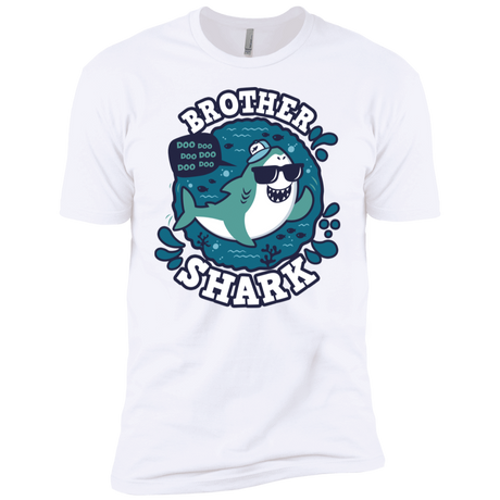 T-Shirts White / YXS Shark Family trazo - Brother Boys Premium T-Shirt