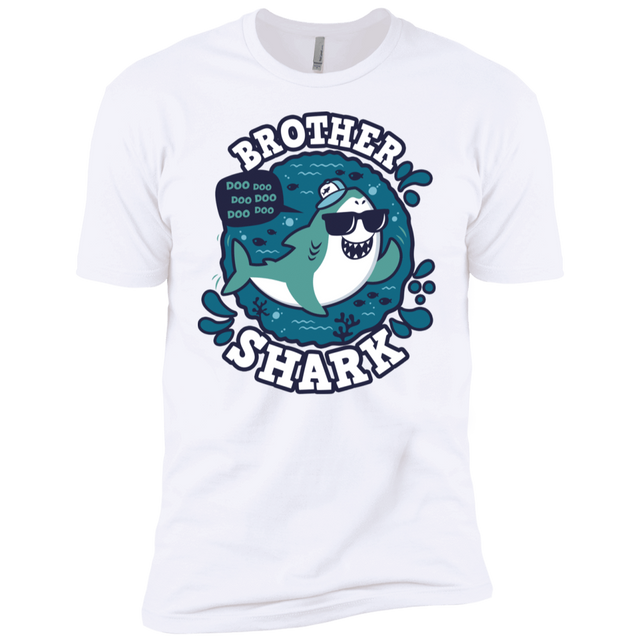 T-Shirts White / YXS Shark Family trazo - Brother Boys Premium T-Shirt