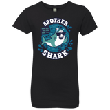 T-Shirts Black / YXS Shark Family trazo - Brother Girls Premium T-Shirt