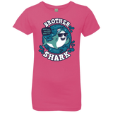 T-Shirts Hot Pink / YXS Shark Family trazo - Brother Girls Premium T-Shirt