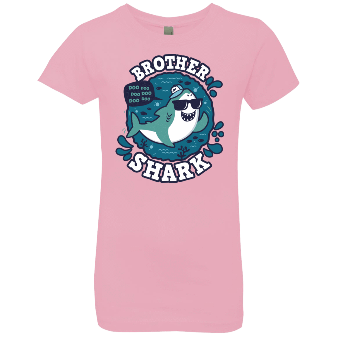 T-Shirts Light Pink / YXS Shark Family trazo - Brother Girls Premium T-Shirt