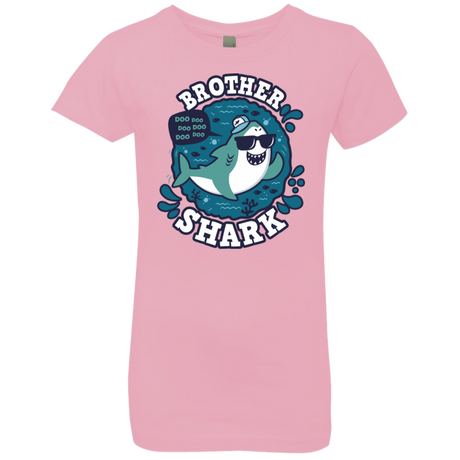 T-Shirts Light Pink / YXS Shark Family trazo - Brother Girls Premium T-Shirt